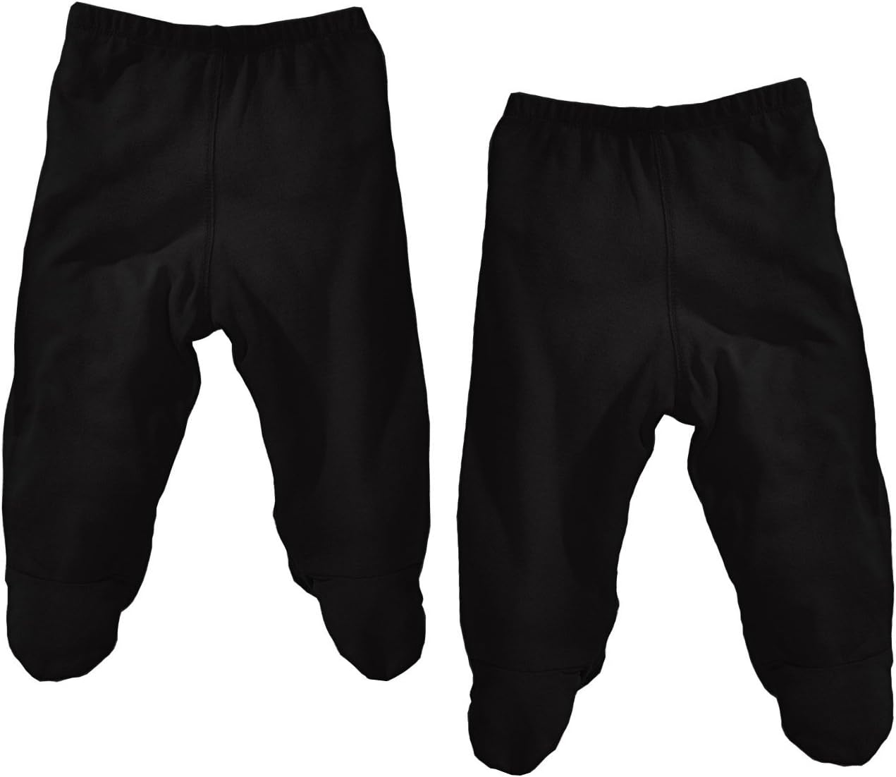 Lukeeno Organic Cotton Baby Footed Pants - Multi Pack Boy, Girl, Unisex