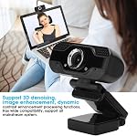 Webcam Full HD 1080P, caméra d'ordinateur de bureau USB pour cours en ligne avec microphone, webcams pour ordinateurs pour enregistrement et streaming de vidéoconférences