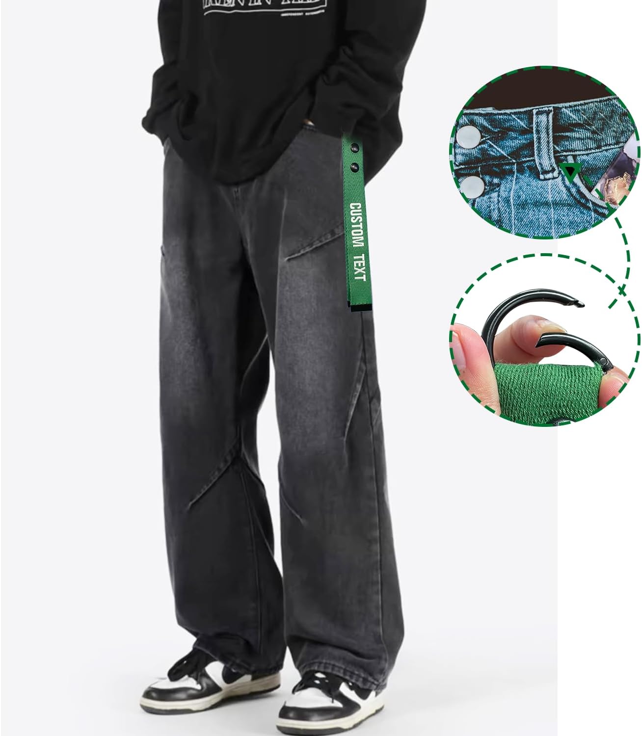 Custom Luggage Tags - Customize with Your Text,Personlized Name ID Suitcase Tag Labels for Travel Suitcase,Embroidery Baggage Tags for cothings,Quickly Spot Suitcases,Travel Bag,Hiking Bag - Image 7