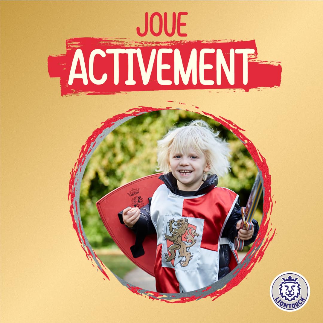 Liontouch - Bouclier Prince Coeur de Lion - 3-8 Ans| Jeu De Simulation Médiéval en Mousse pour Enfants Prêts pour des Aventures Chevaleresques | Armes & Armures Sécurisées pour Déguisements Royaux
