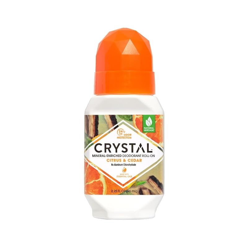 Crystal Essence Desodorante mineral roll-on Citrus & Cedar, 67 mL