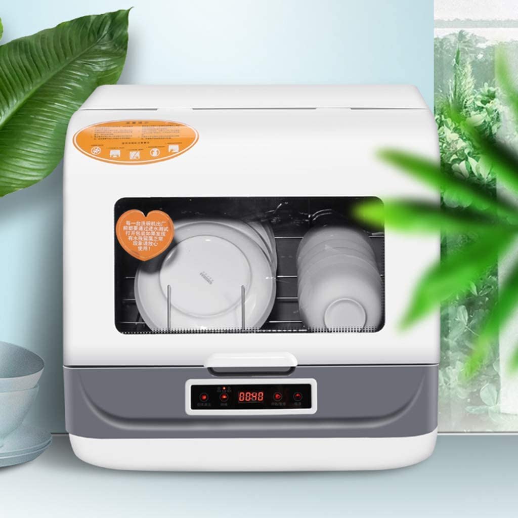 Lavavajillas de mesa automático para encimera portátil, mini lavaplatos 220 V, 3 modos, diseño de eficiencia energética, bajo nivel de ruido