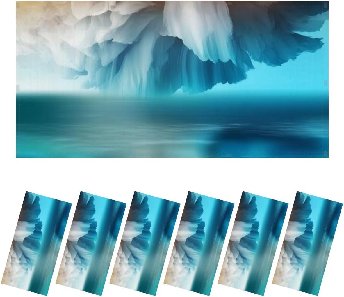 Fluorescent Light Covers for Ceiling Lights Magical world Abstract Landscape surreal lake reflections art Easy to Install Magnetic Light Filter for Classroom Office Hospitals School Home Decor