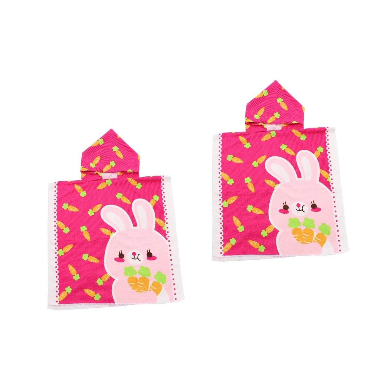 PRETYZOOM 2 Pièces Peignoir pour Enfants Cape Serviettes De Bain pour Bébé Serviettes pour Bébé À Capuche Serviette De Plage pour De Piscine pour Enfants Serviette À Capuche