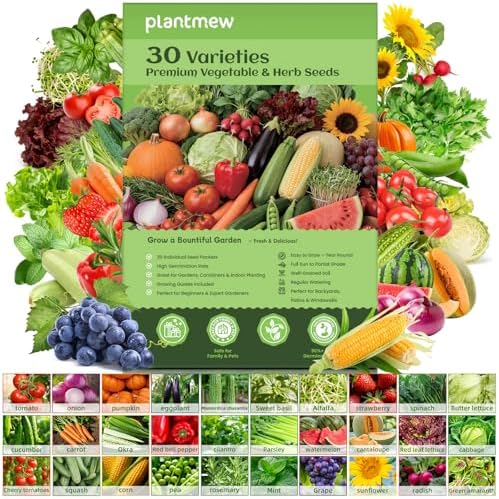 【Seed Vault】 Heirloom Vegetable Seeds Planting Kit - 15,000+ Non-...