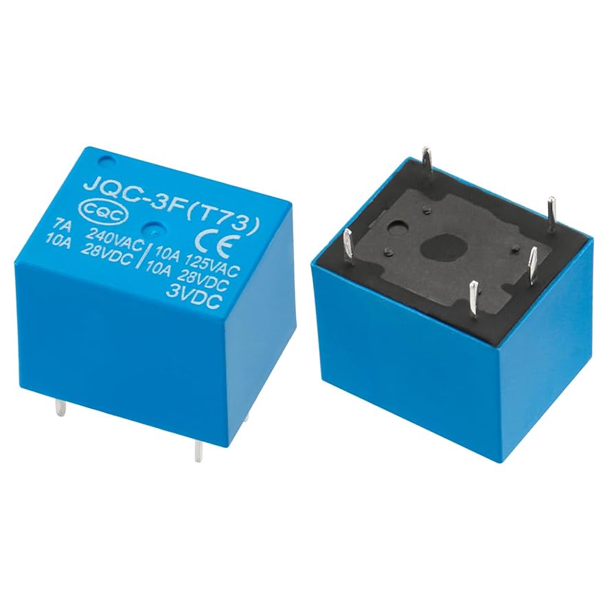 Arduino Relay Module Aexit JQC-3F(T73) DC Relays 12V Coil Voltage SPDT ...