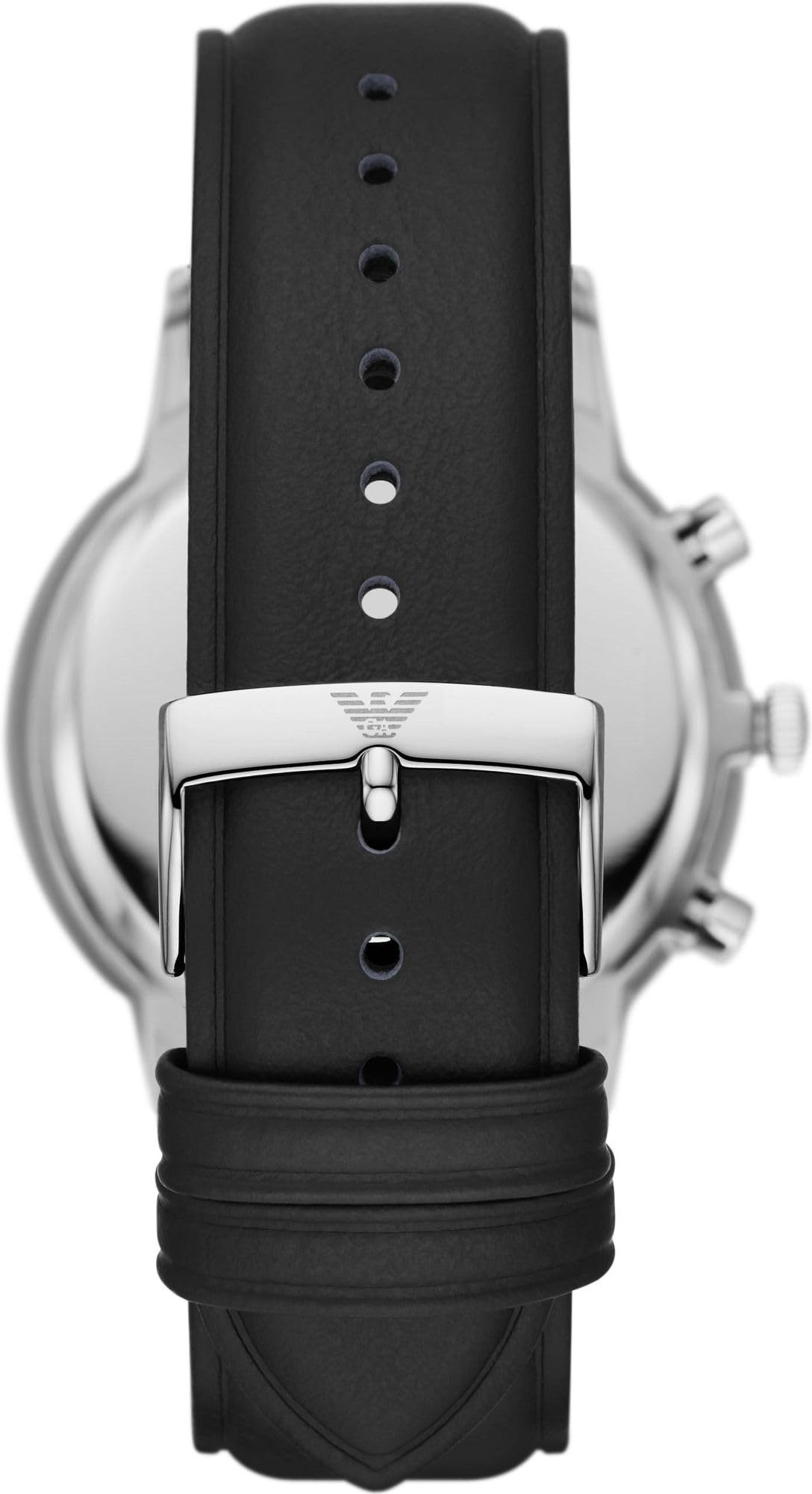 Emporio Armani Watch for Men, Quartz 3 sub dial Chronograph Movement and 43mm Case Size with Leather Strap