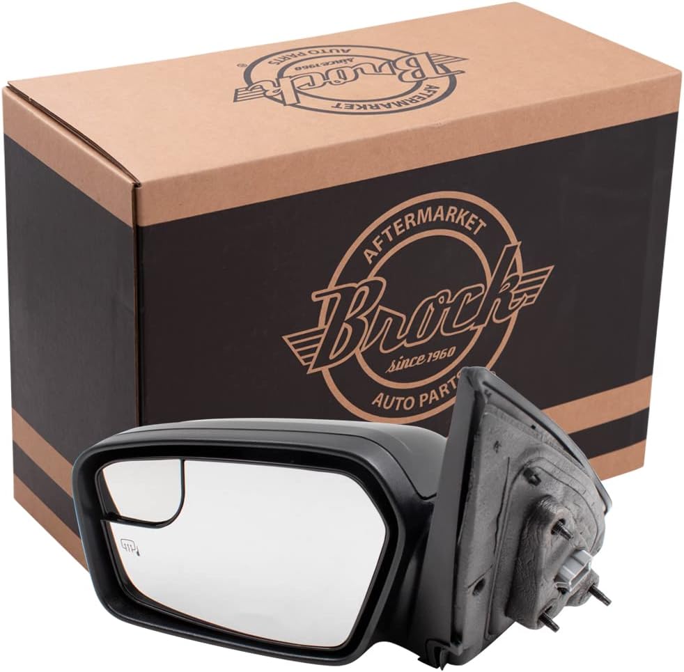 Power Mirror for 2011-2012 Fusion Puddle Lamp Heated for 2011 Milan 6E5Z17D743BPTM Left FO1320423