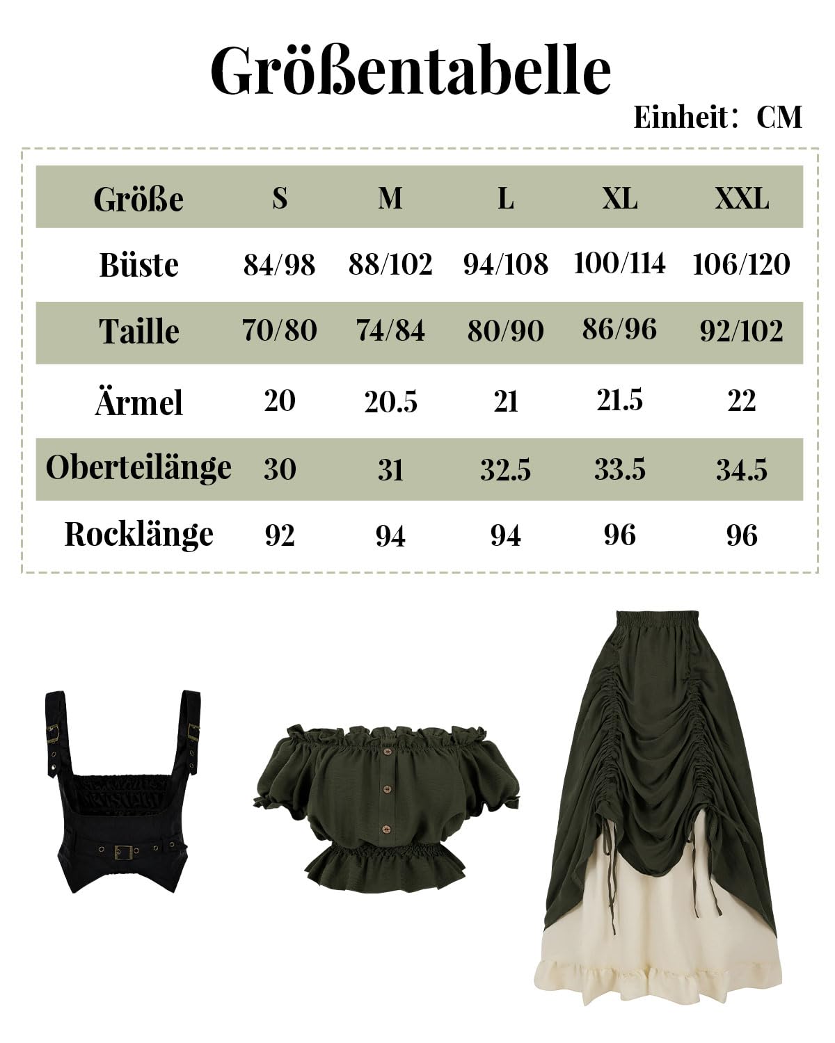 Mittelalter Kleidung Damen Viktorianisches Kleid Renaissance Kleid Damen aumwolle Maxikleid Kurzarm