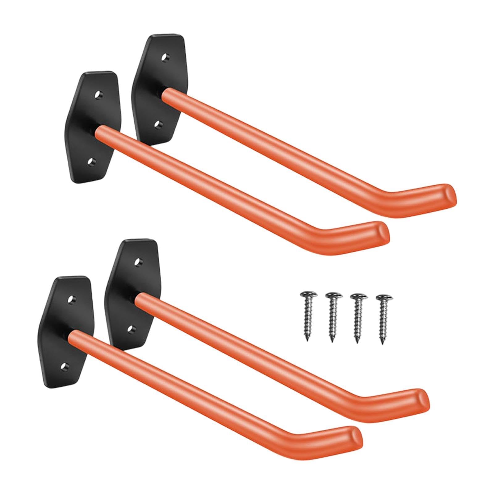 Crochets de garage 4pcs lourds Sharplace orange pour atelier