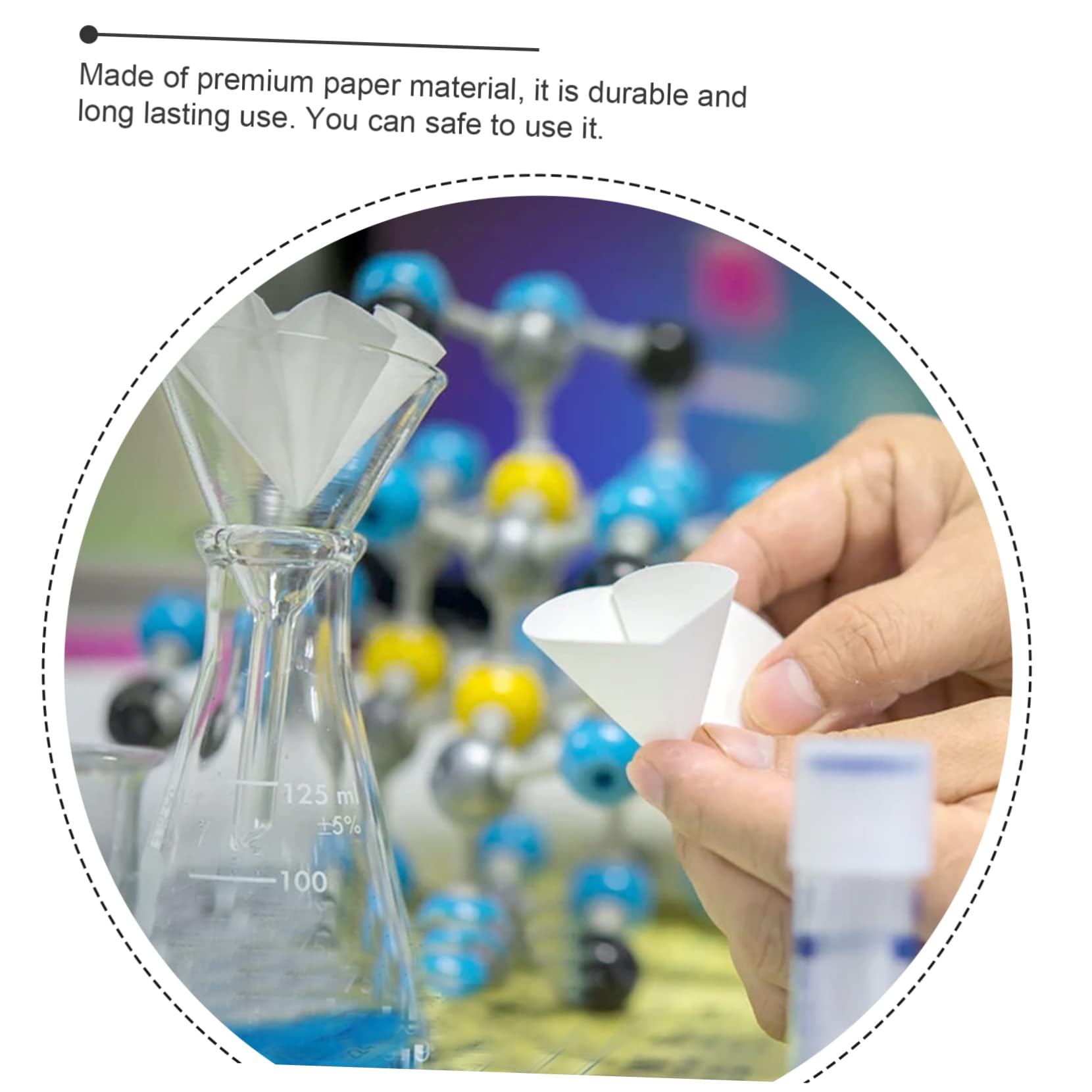 KICHOUSE Synthetic Qualitative Filter Discs 47mm Industrial Filter Paper Oil Test Paper