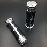 XKMT-Chromed Flame Hand Grip Compatible With Kawasaki Drifer Nomad Classic 800 1500 1600 Vulcan 2000 [B00YWCJ8BE]