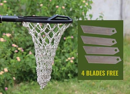 Hectare Lightweight Mango Fruit Picker/Harvester with 4 Replaceable Sharp Blade| Cotton net| Fruit Harvester, Composite Material | Without Pole