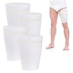 Catheter Leg Bag Holder 4 Count Fabric Catheter Sleeves Urine Leg Bag Holder - Urinary Drainage Bag Stay in Place Urine Bags for Legs Foley Catheter Bag Holder Strap for Men or Women (S-4pack)