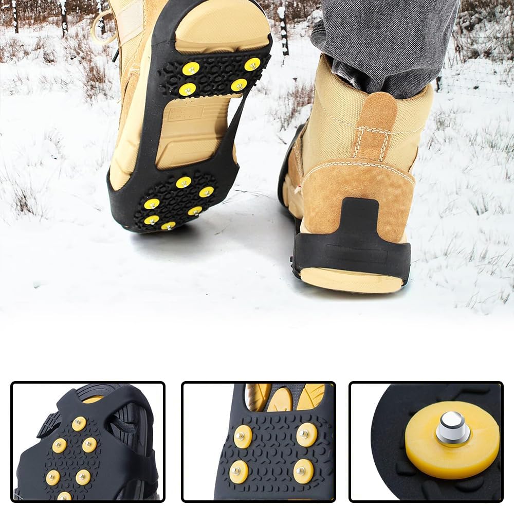 Ramponi Da Neve Waymaytecy 2 Pezzi - Antiscivolo, Per Escursioni Invernali, Fino A -30°C - Foto 7