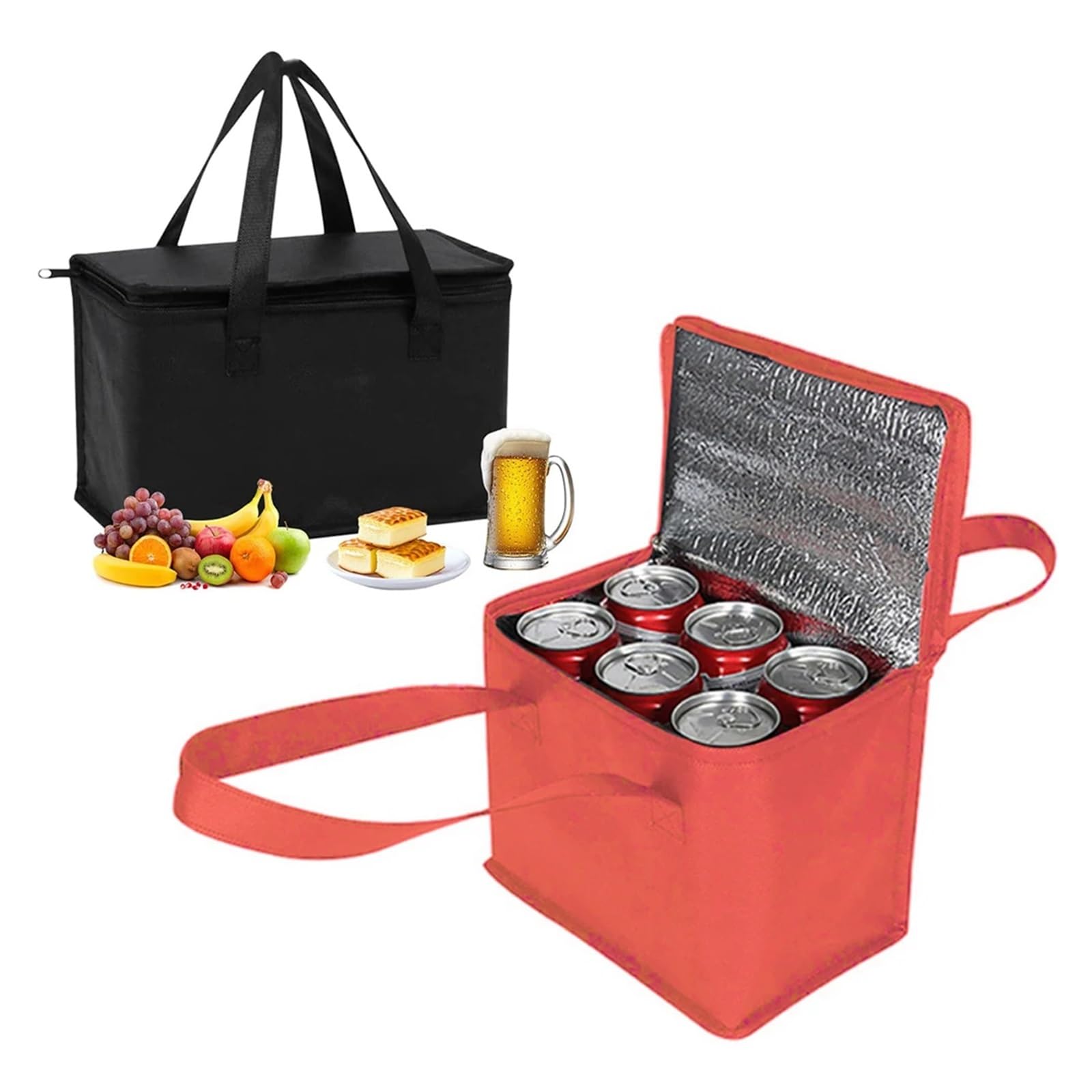 TEEKU Borsa Termica Per Pranzo, Impermeabile E Portatile, In Alluminio Ispessito, 6 Litri - 3