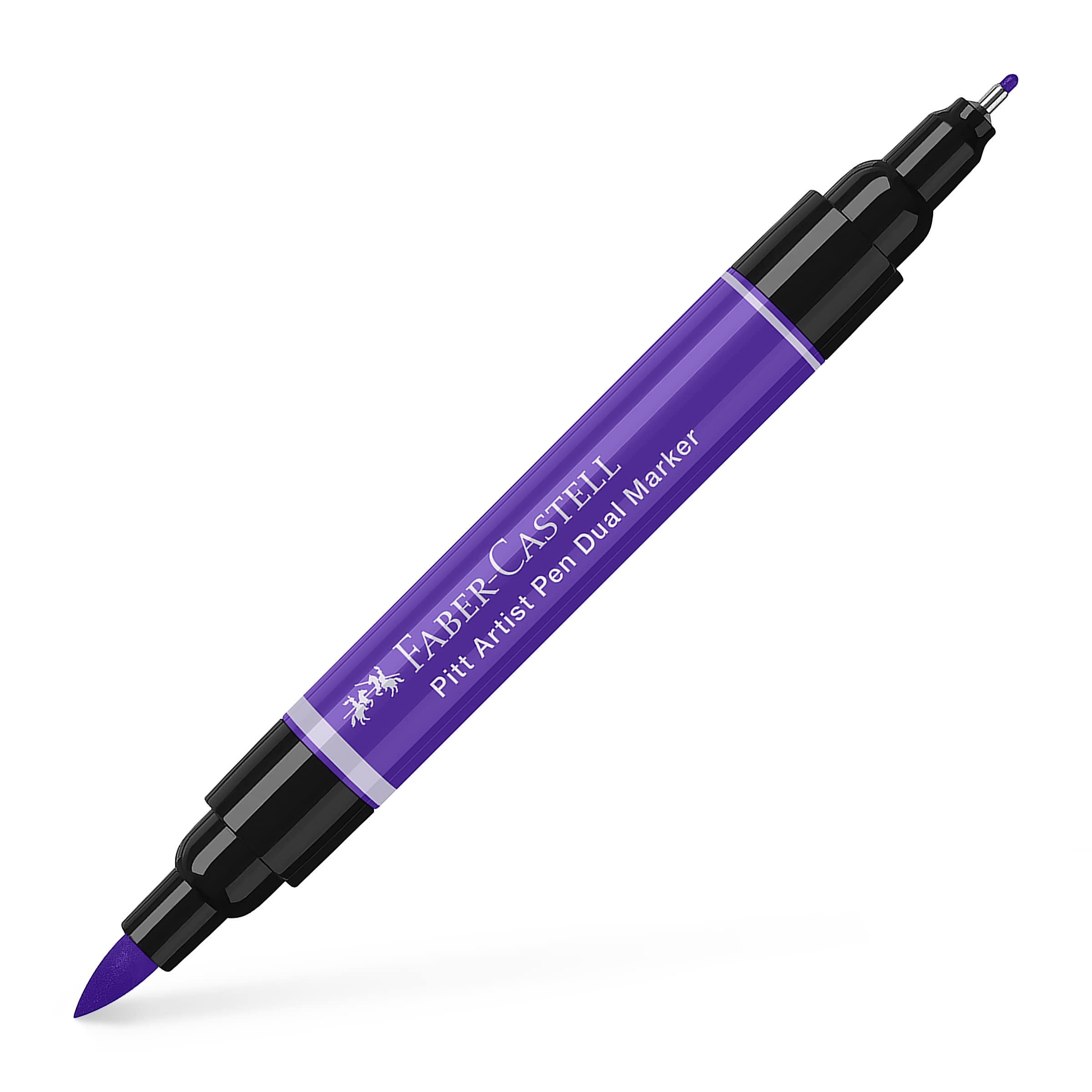 Faber-Castell Art & Graphic Pitt Artist Pen Dual Marker India Ink, Purple Violet, Single Pitt Pen, Art, Craft, Drawing, Sketching, Home, School, University, Colouring