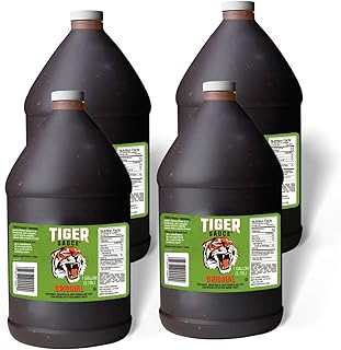 Tiger Sauce Original Hot Sauce, 1 Gallon Jug (Pack of 4)