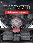 Tapis de plancher de voiture sur mesure pour les voitures 99% Sedan SUV Voiture de sport Couverture complète Mignon Hommes Femmes Pads Protection Linges de sol en cuir non glissant Automobile Tapis de sol tapetes para carro (3)