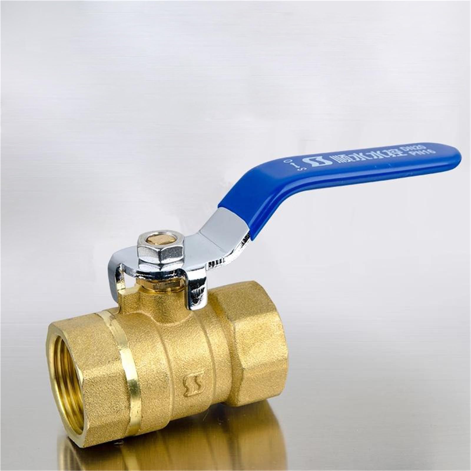 Válvula de bola de latón con rosca BSPT de 1/2", 3/4", 1" y 2" con manija de palanca, grifo de plomería de cobre(1-1/2")