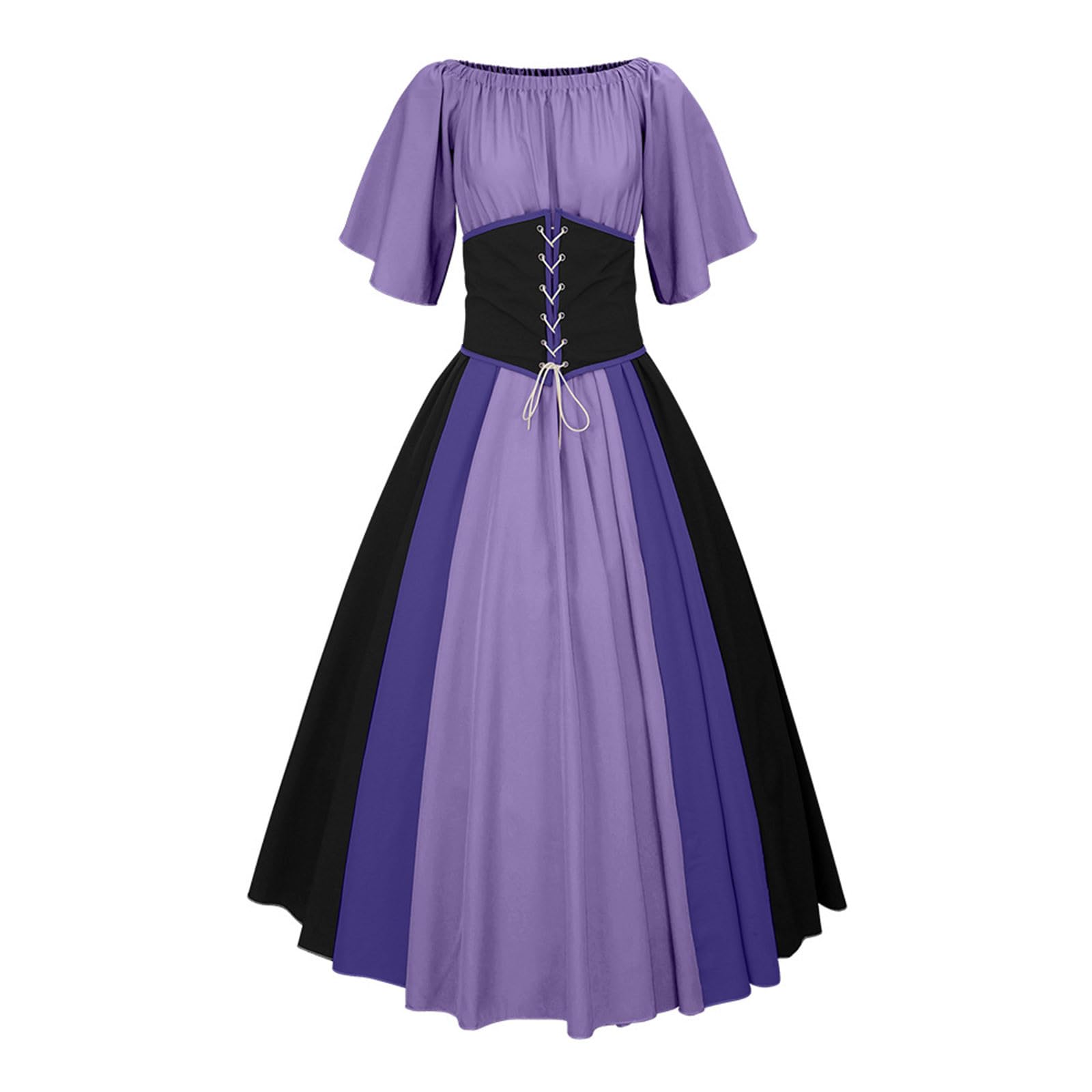 Abito medievale da donna, taglie forti, stile Rockabilly, abito tradizionale in stile vittoriano, costume rinascimentale, vintage, per Halloween