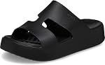 Crocs Getaway Platform H-Strap Sandales pour femme, Sandales Wedge pour les femmes