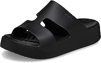 Crocs Women's Getaway Platform H-Strap Wedge Sandals with LiteRide Foam & Free Feel Tech - Comfortable 1.7" Wedges