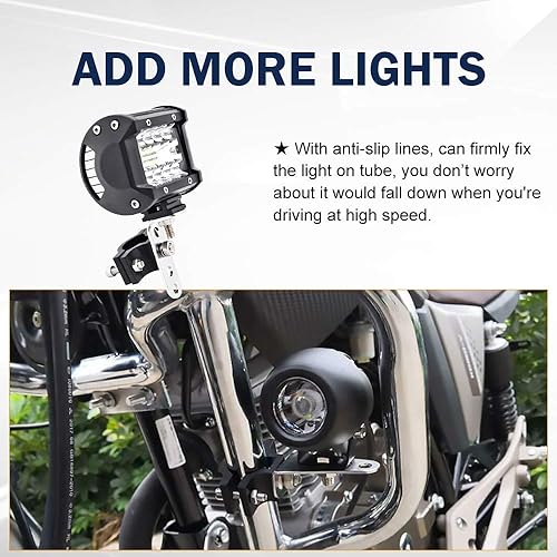 Miniatura 6 de Motorcycle 1.2 Inch Mount Brackets Bicycle Car Bull Bar Holder Clamp Samman Off Road Tube Clamps Mounting Brackets for LED Light bar Work Lights