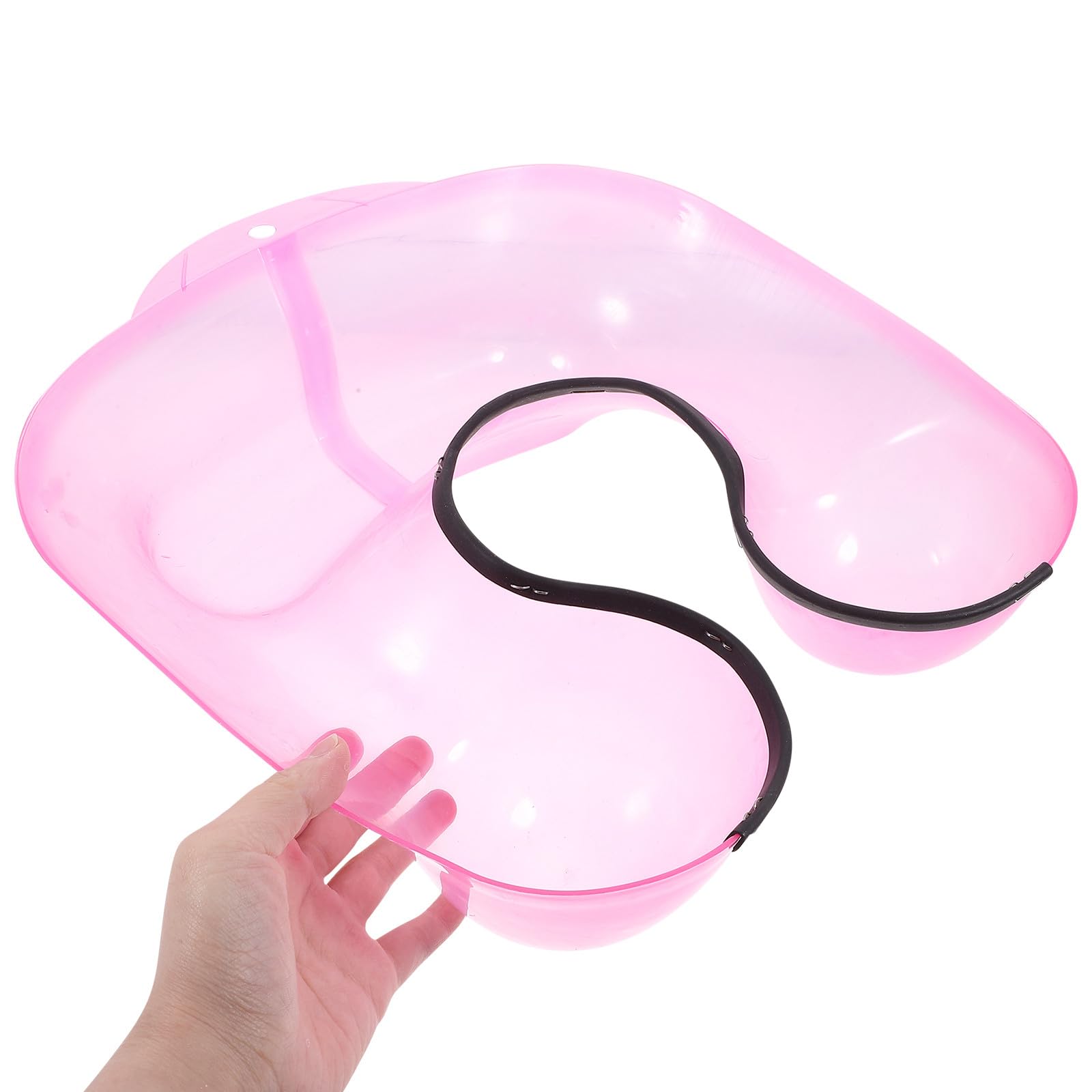 DOITOOL Bandeja Cuello de Peluquería Abs Rosa, Resistente y Fácil de Almacenar para Teñir y Permanente, Adecuado para Uso Profesional en Salón o DIY