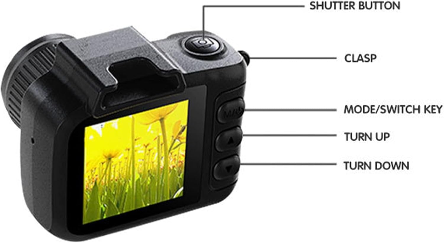 1 セットレトロデジタルカメラ 1.3 インチ液晶画面 1080P ビデオレコーダーポータブルデザイン旅行用外部バッテリーバックパッ