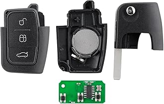 433MHZ 4D63 Chip Fiesta key For Ford Remote Key Fob Ford Fiesta Key Fob Ford Focus 2010 Key C Max S Max Galaxy Mondeo Key Flip Ford Fiesta Remote with HU101 Blade