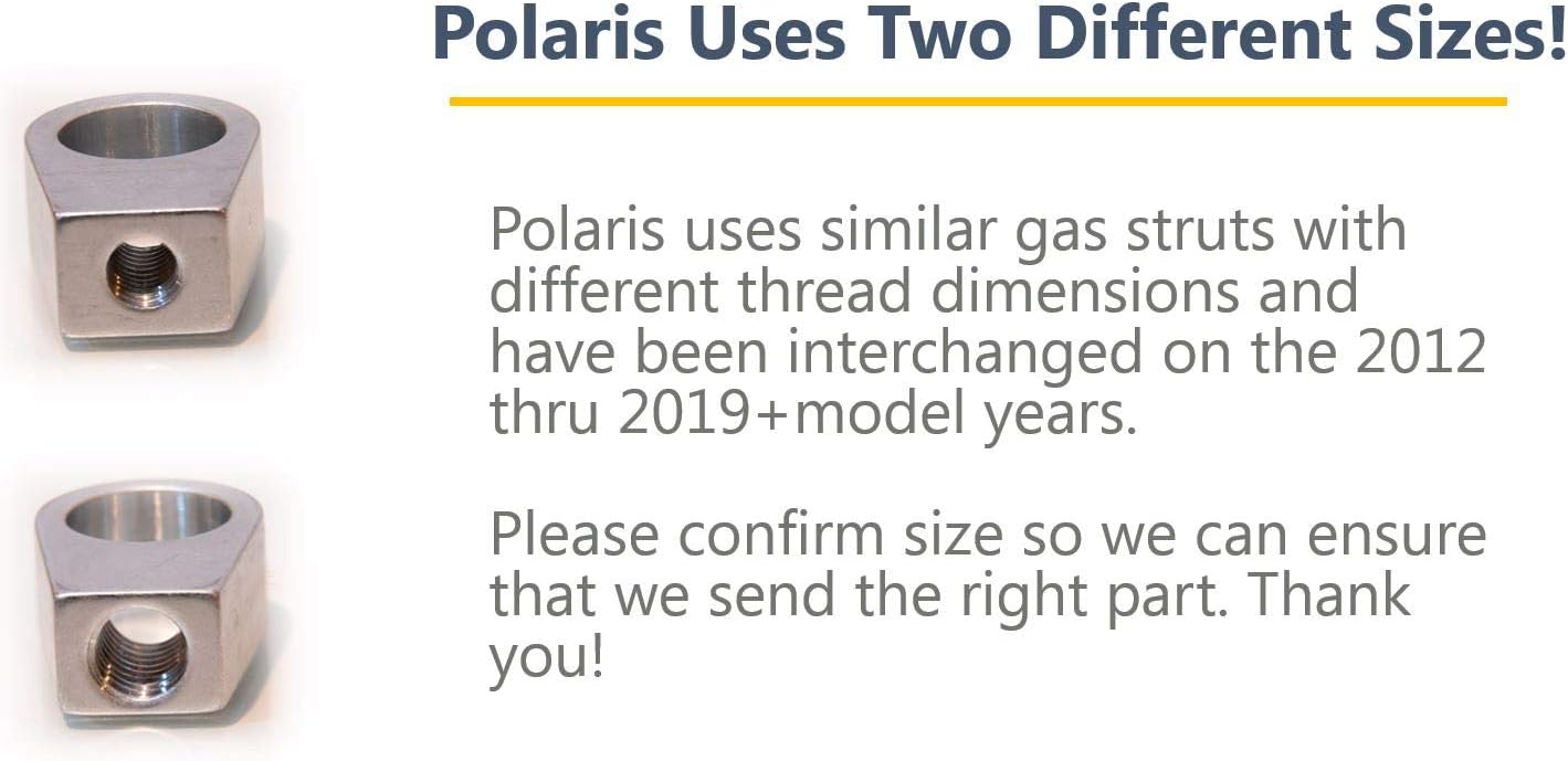 Polaris Dump Bed Strut Rod End Replacement Parts (Check Fitment Below) (8mm (Qty 1))