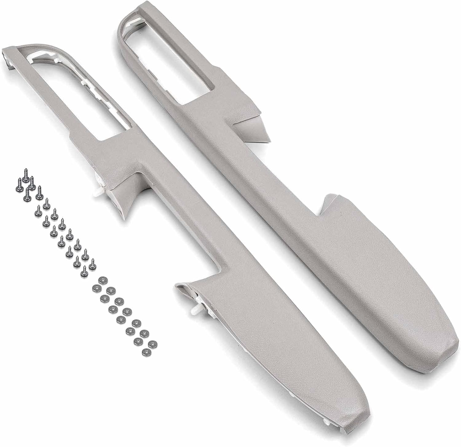 926-740 Front Driver & Passenger Side Armrest Repair Fit for Chevrolet Chevy Silverado Suburban Tahoe Avalanche For GMC Sierra Yukon 2010-2014 Door Panel with Release Handle Above Armrest - Gray Driver & Passenger Side Gray