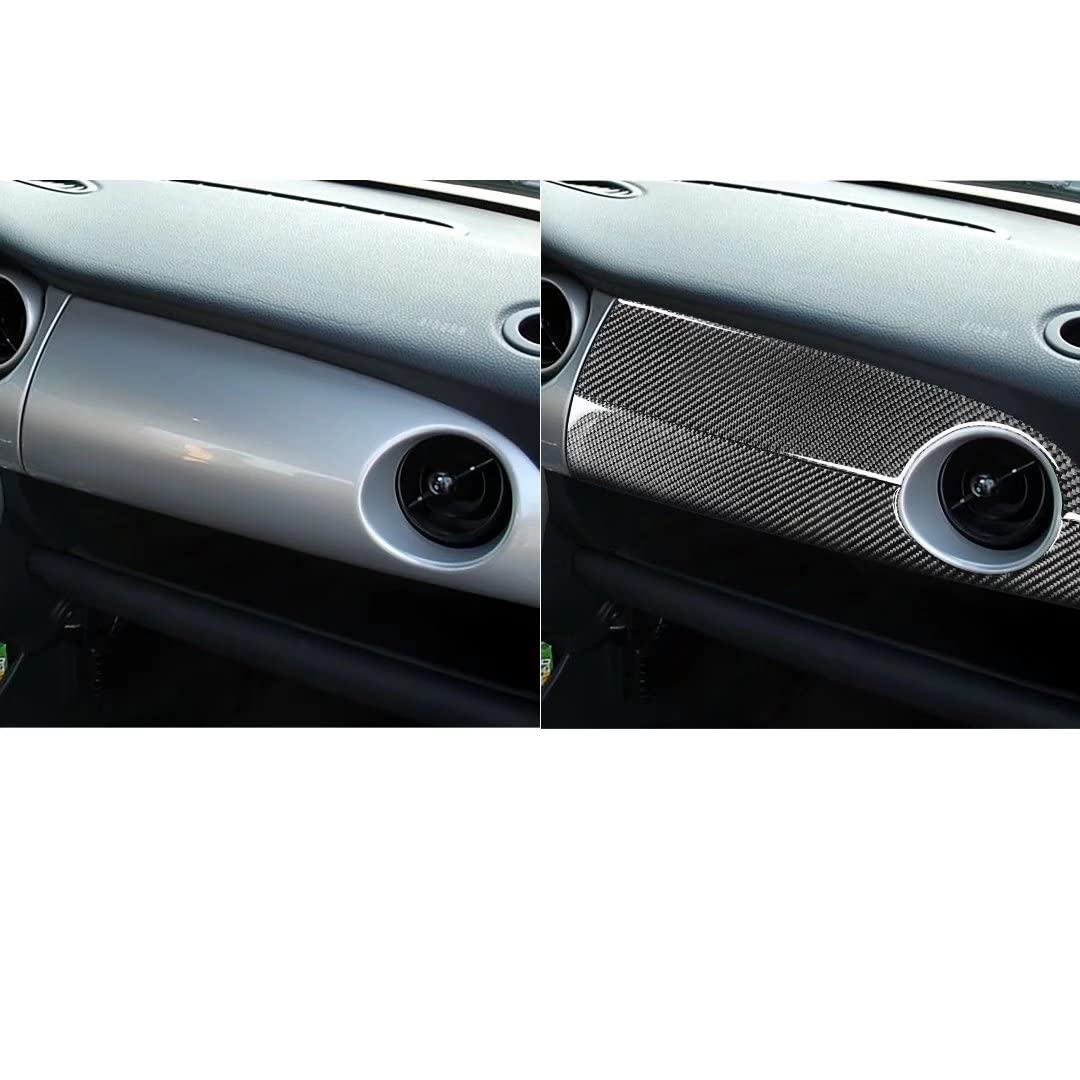 Custodia In Silicone Fibra Di Carbonio Per Chiave BMW MINI COOPER R50 R53 – 2 Pulsanti, Colore Nero