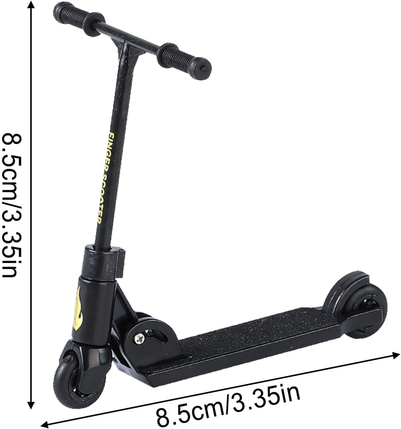 Dwuww Finger Scooter - 2-Wheeled Scooter - Foldable Finger BMX with Brake | Finger Board Accessories for Teen | Educational Toys | Non-Slip Fun Skateboards Boards and Bikes
