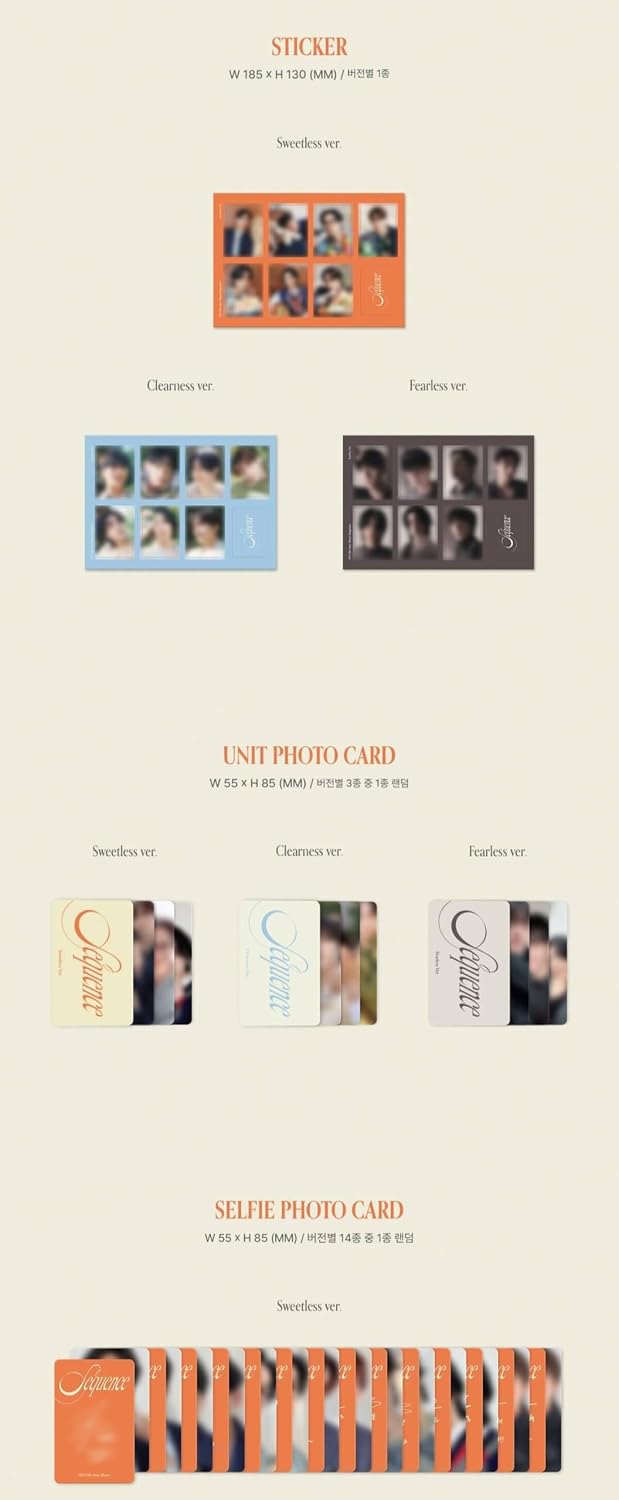 SF9 Sequence Album [Random ver.]+Pre Order Benefits+BolsVos Exclusive K-POP Inspired Digital Merches