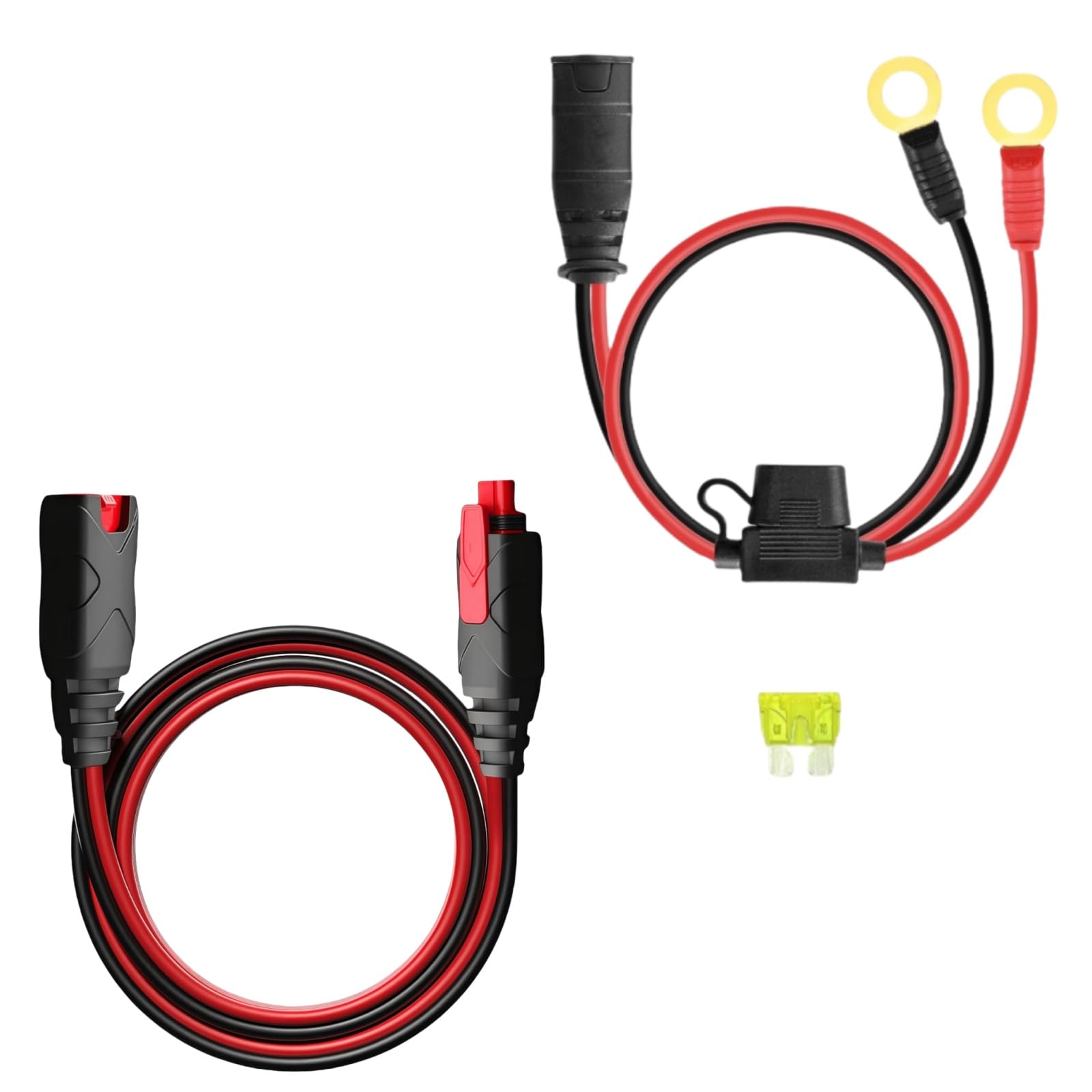 GC004 + GC008 X-Connect M10 XL Eyelet Terminal Fits For NOCO Battery Charger Accessories Cables,10.5 + 1.8 Ft Extension Smart Batteries Trickle Chargers Cable