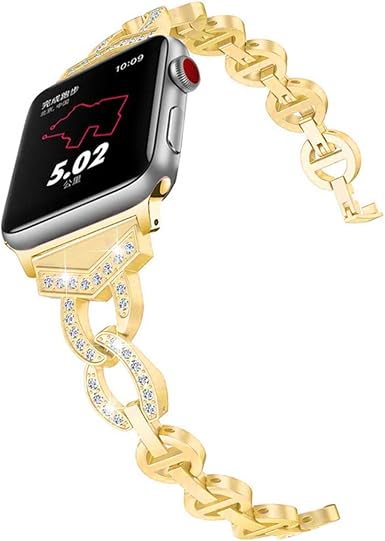 Braccialetto di diamanti moda per Apple Watch SE Band Series 6 5 4 3 2 1  Cinturino da donna per iWatch 40mm 44mm 38mm 42mm Cintura da polso in  metallo : Amazon.it: Sport e tempo libero