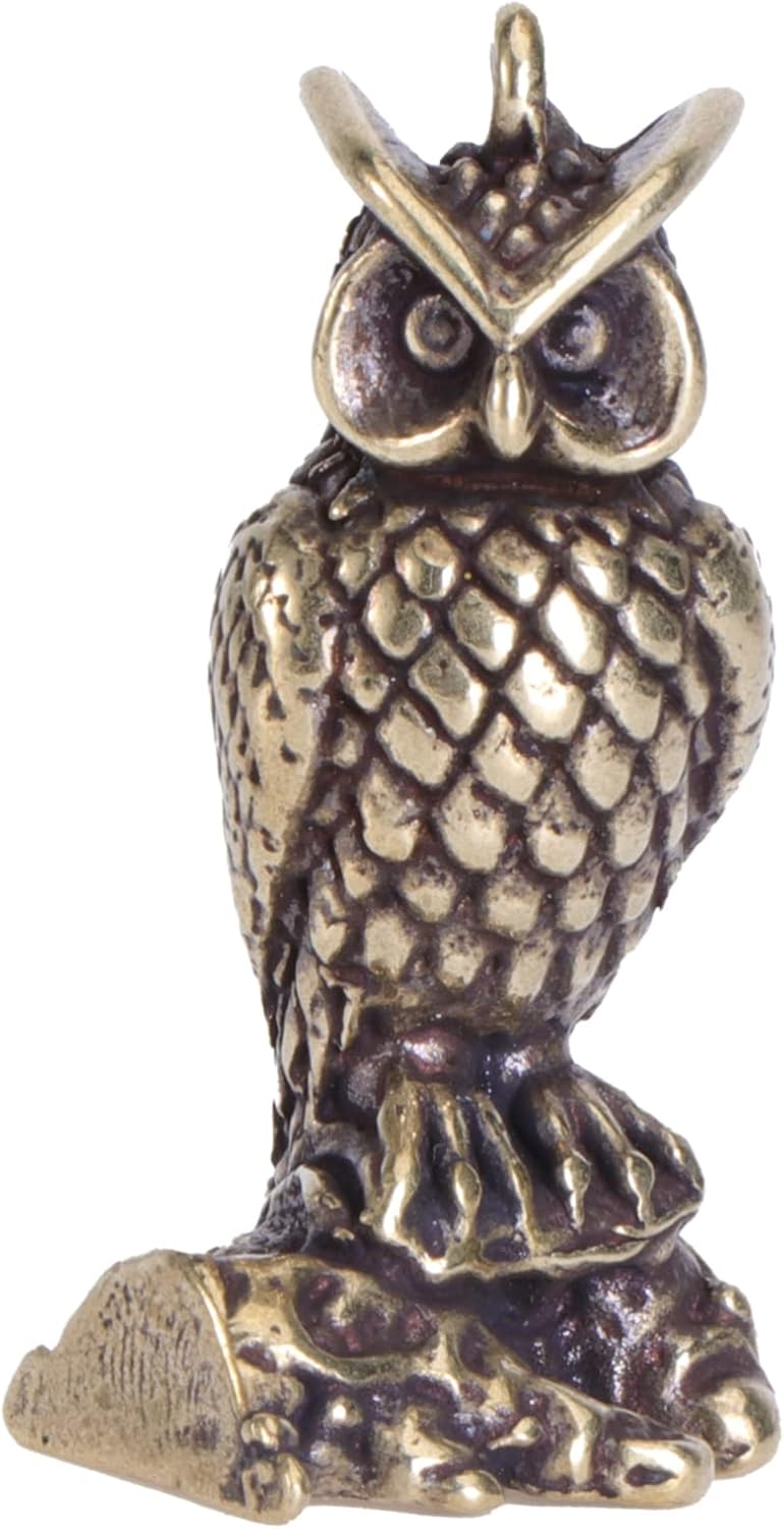 LIFKICH 1pc Owl Ornament Mini Owl Sculpture Tabletop Decor Small Owl