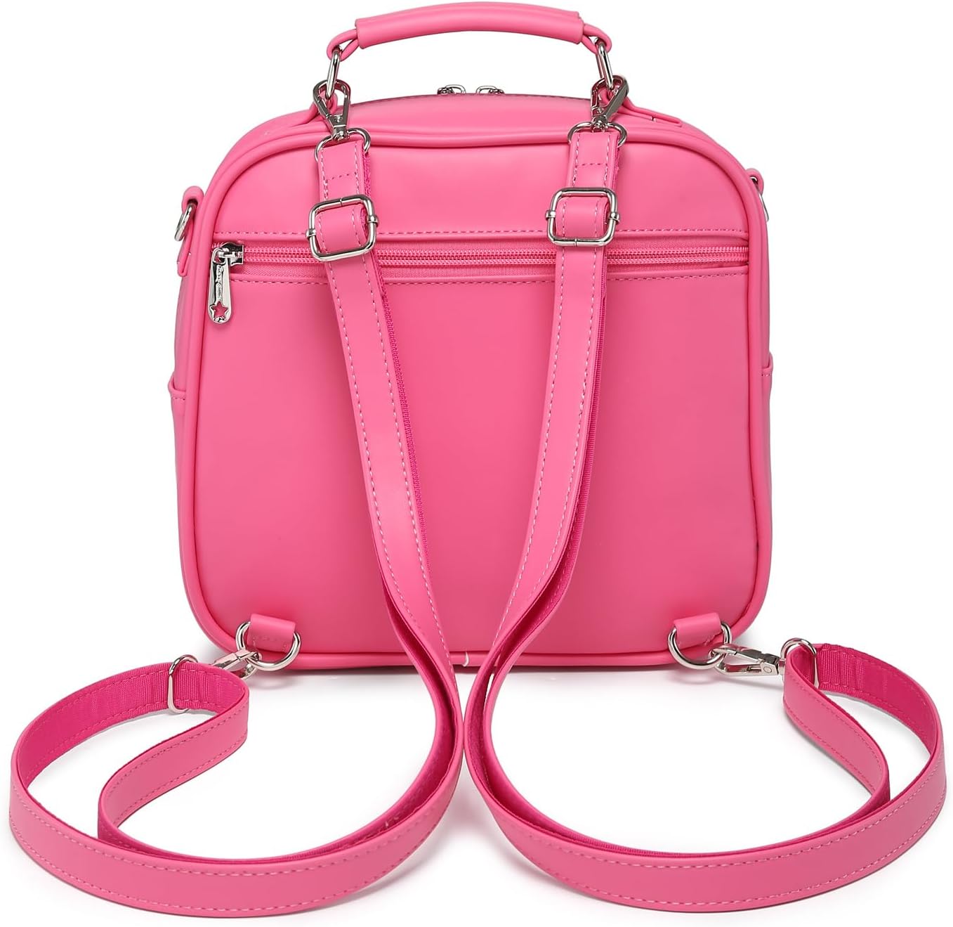 Dopamine Color Ita Bag Multi-Purpose Backpack Crossbody Satchel Heart Purse Kawaii Pin Display - Image 9