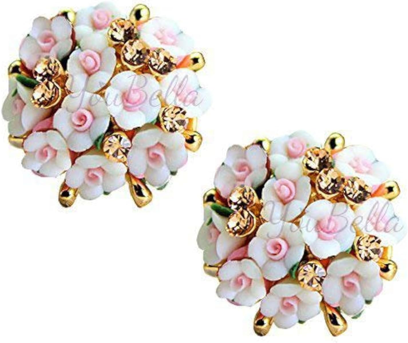 Jewellery for Women Gold-plated Floral Stud Tops Earings Earrings for Women & Girls