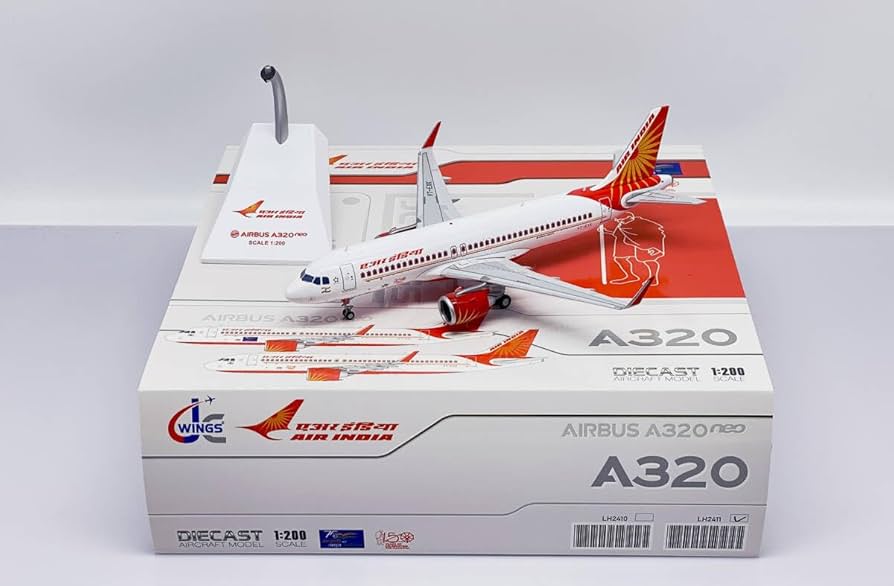 エアインディア A320neo VT-EXK 1/200 Amazon.co.jp: Jcwings エアインディア A320neo VT-EXK 1/200