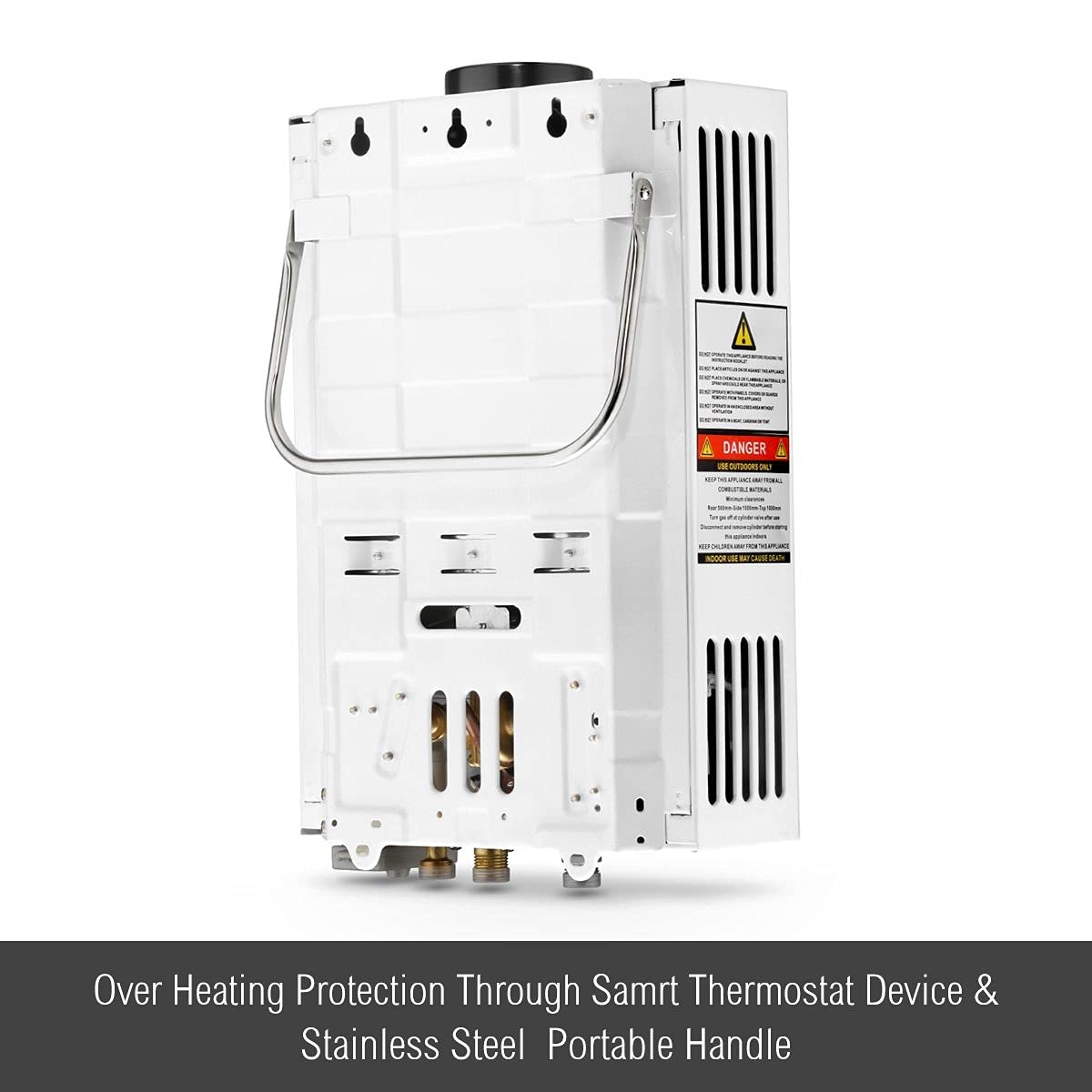 Maxkon Gas Hot Water Heater Portable Shower Instant Camping Outdoor 4WD LPG  Heater With LED Display 10 in 1 520L/Hr- White : Amazon.com.au: Home