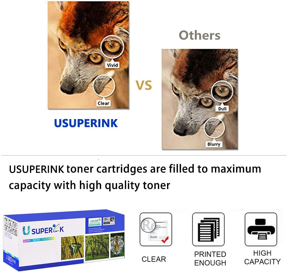 USUPERINK Compatible Toner Cartridge Replacement for HP 410A CE413A to use with Laser Jet Pro M451nw M451dn M451dw M475dn M375nw Printer (1 Pack, Magenta)