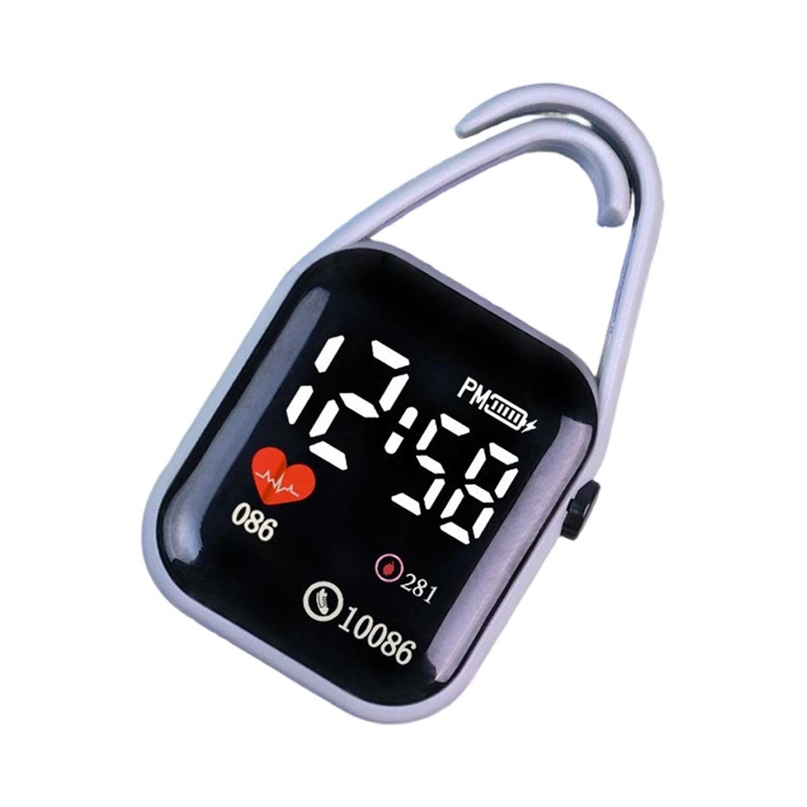 Tizuqe Keychain Watch with Clear Display Night Light Keyring Touch Digital Watch Suitable for Teens and Adults Square Keychain