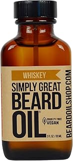 WHISKEY Scented - Holiday Gifts - Stocking Stuffers - Beard Conditioner 3 Oz Easy Applicator - Natural - Vegan and Cruelty Free Care for Beards