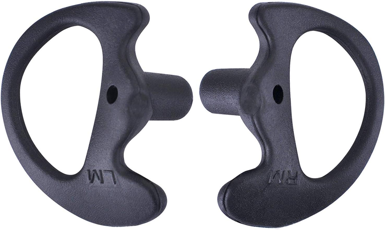 Universal Replacement Soft Silicone Open Ear Insert Earmould for Two Way Radio Earmold Coil Tube Audio Kits UV-5R UV-B6 BF-888S UV-B5 (Black, Large Medium Small)