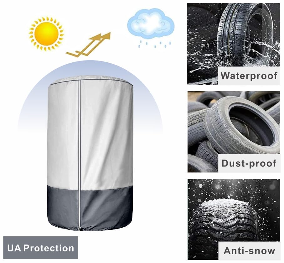 Explore Land Seasonal Tire Cover - Spare Tire Bag With Handle, Heavy Duty Winter - View #6