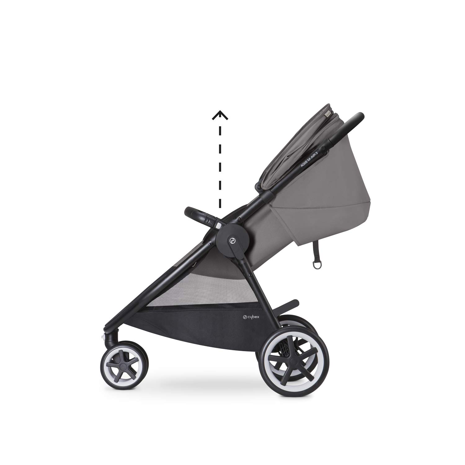 Cybex Gold Passeggino Agis M-Air4, Incl. Barra Proteggi Bimbo, dalla Nascita fino a 17 kg, 4 Anni ca., Lavastone Black Prima infanzia