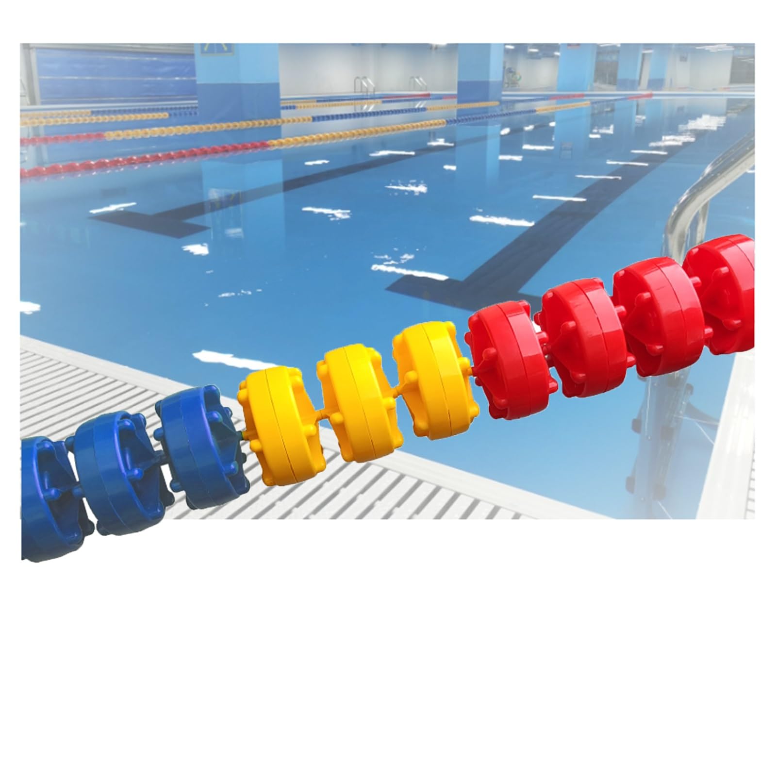 Bouée de piscine de 15 cm pour sécuriser la zone dangereuse de plage de voie navigable